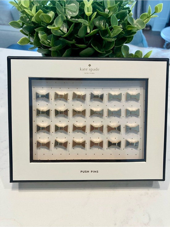 kate spade Other - NWT KATE SPADE Gold Bow Push Pins 24 Set in Display Box